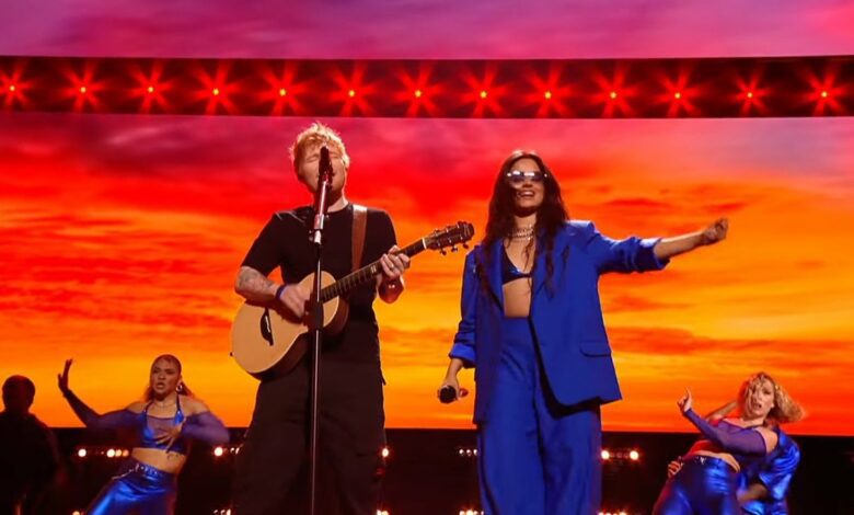 Ed Sheeran y Camila Cabello se unieron en un concierto por Ucrania