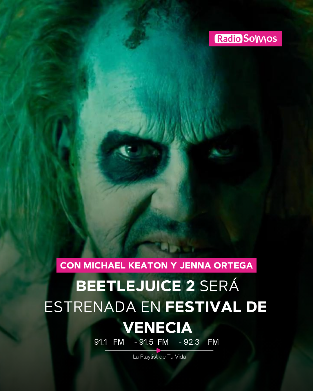 “Beetlejuice Beetlejuice” de Tim Burton abrirá el Festival de Cine de Venecia 2024