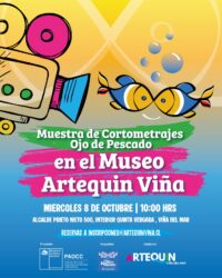 Museo Artequin Viña del Mar recibirá el Festival Ojo de Pescado con muestra gratuita de cortometrajes infantiles