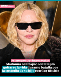 Madonna contó que contempló quitarse la vida durante batalla por la custodia de su hijo con Guy Ritchie