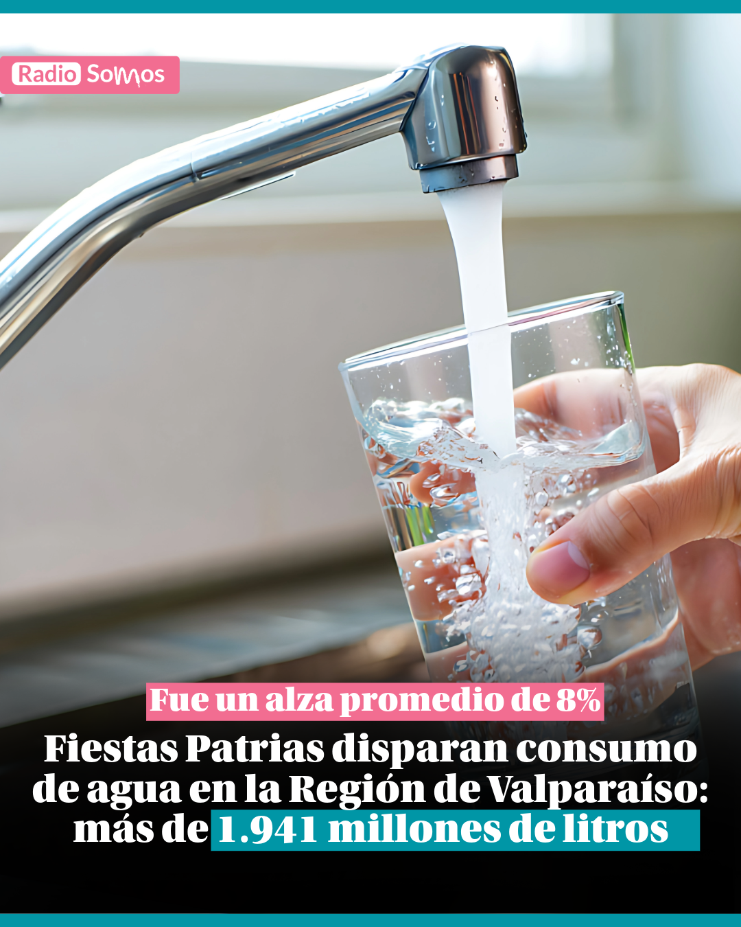 Fiestas Patrias disparan consumo de agua en la Región de Valparaíso: más de 1.941 millones de litros