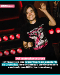 Joven autista que se perdió en un concierto de Greenday fue encontrado en el escenario cantando con Billie Joe Armstrong