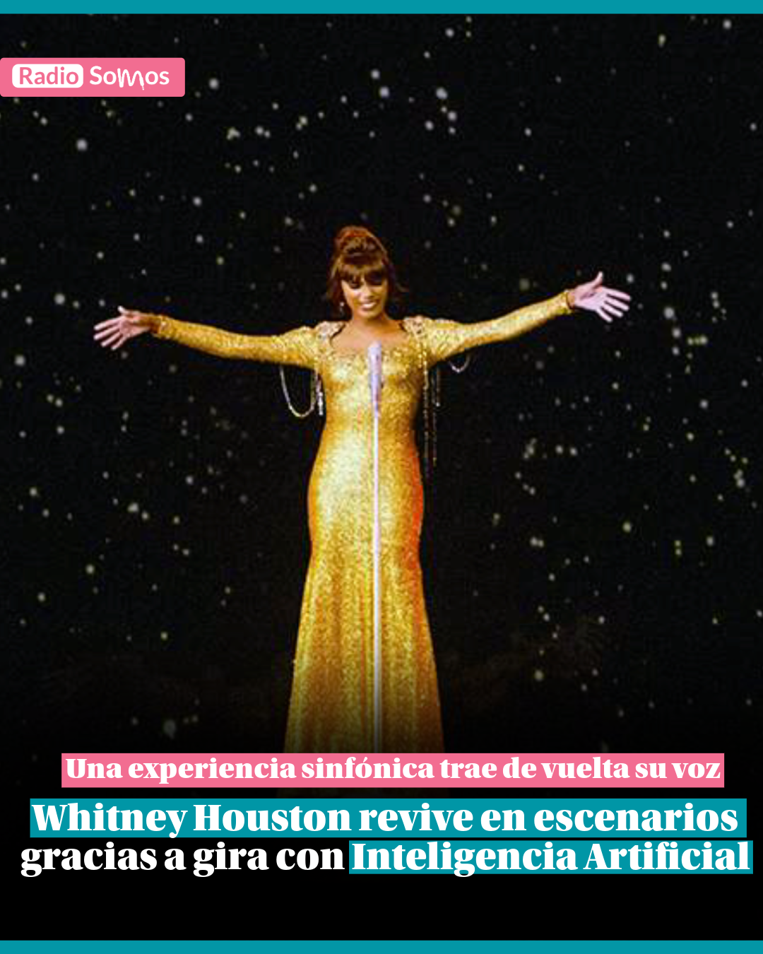 Whitney Houston revive en escenarios gracias a gira con Inteligencia Artificial
