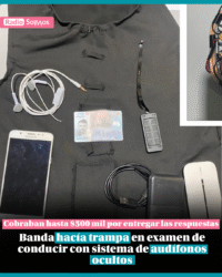 Banda hacía trampa en examen de conducir en Quilicura con sistema de audífonos ocultos