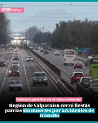 Región de Valparaíso cierra Fiestas Patrias sin muertes en el tránsito
