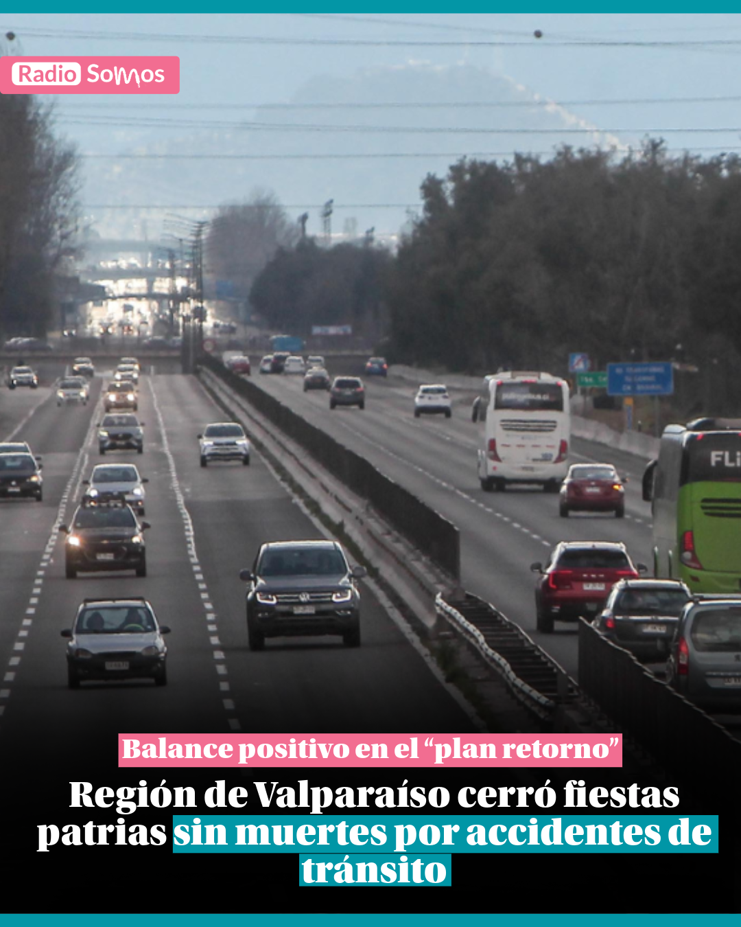 Región de Valparaíso cierra Fiestas Patrias sin muertes en el tránsito