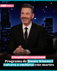 Programa de Jimmy Kimmel volverá a emitirse este martes