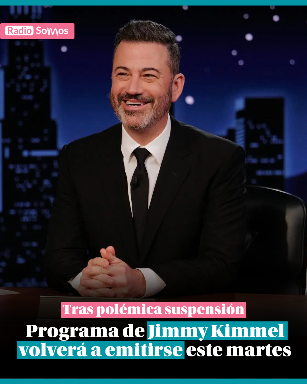 Programa de Jimmy Kimmel volverá a emitirse este martes