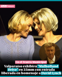 Valparaíso exhibirá “Mulholland Drive” en 35mm con entrada liberada en homenaje a David Lynch