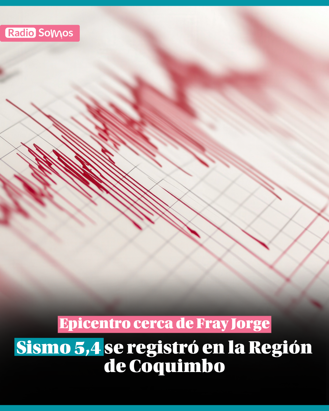 Sismo 5,4 se registró en la Región de Coquimbo