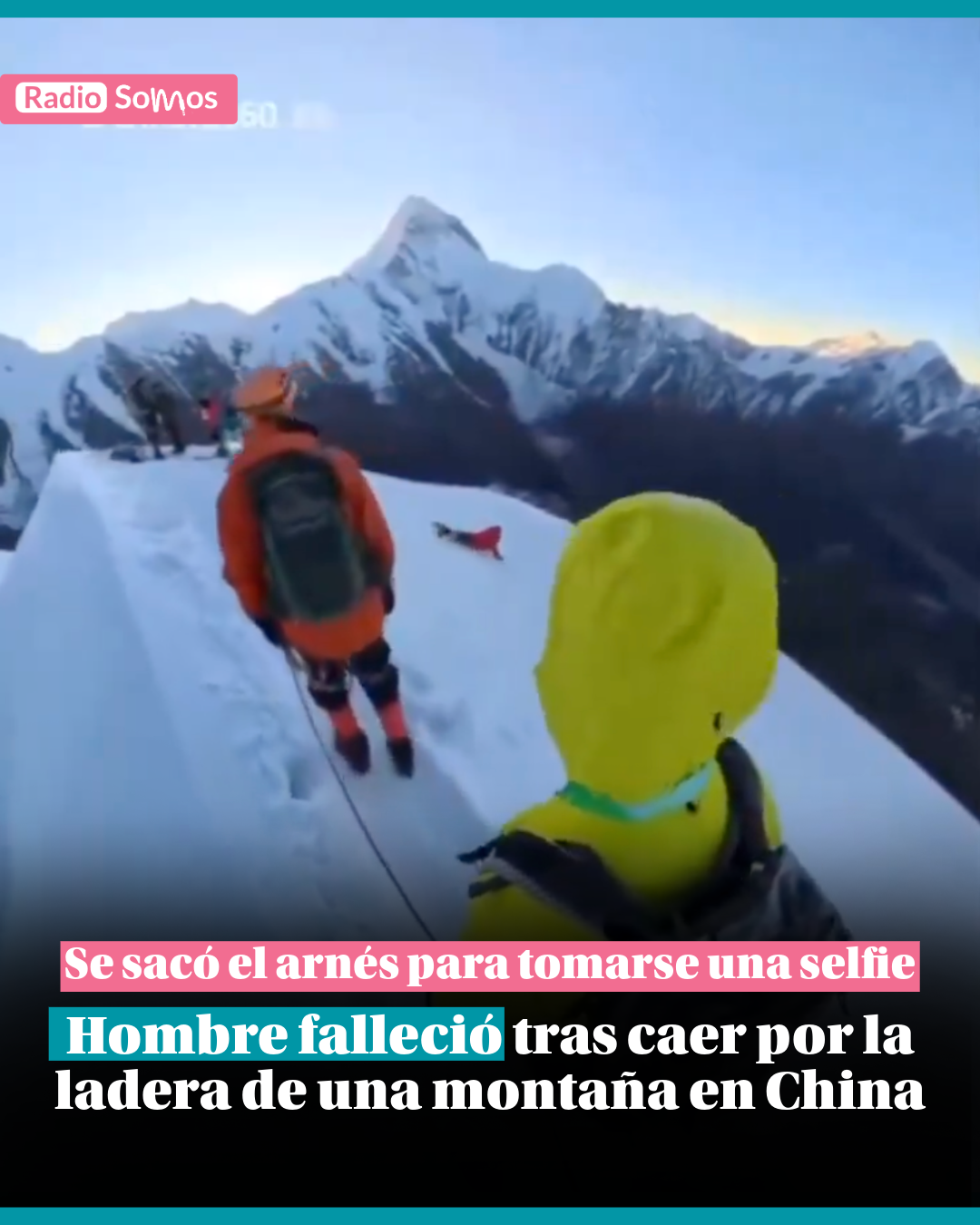 Hombre falleció tras caer por la ladera de una montaña en China