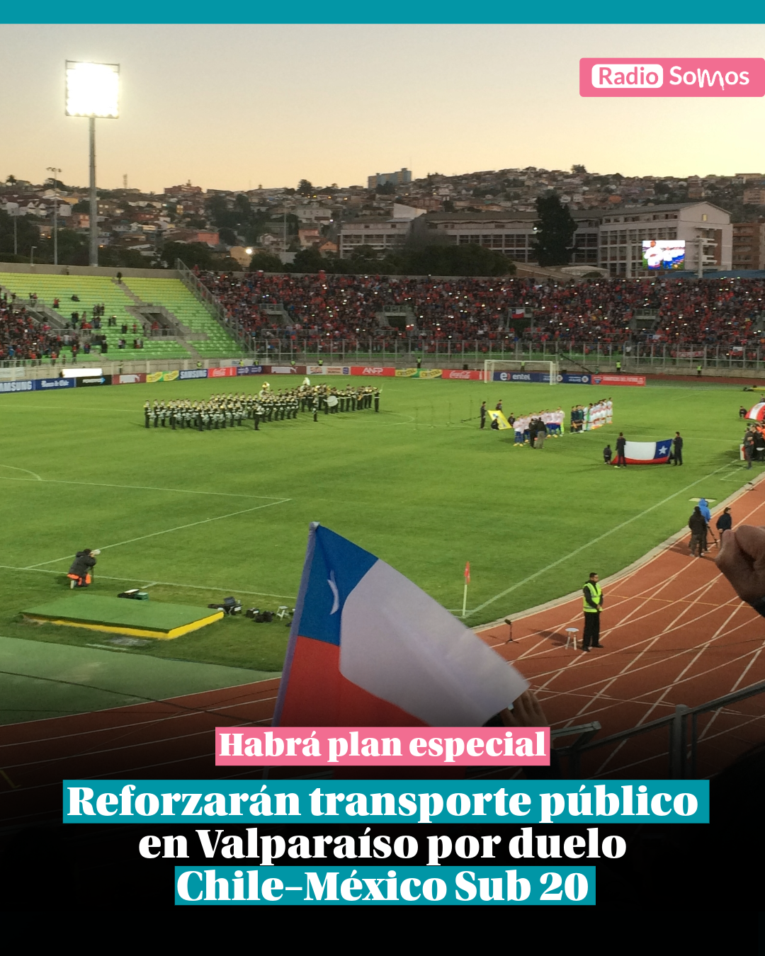 Reforzarán transporte público en Valparaíso por duelo Chile–México Sub 20