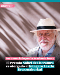 El Premio Nobel de Literatura es otorgado al húngaro László Krasznahorkai