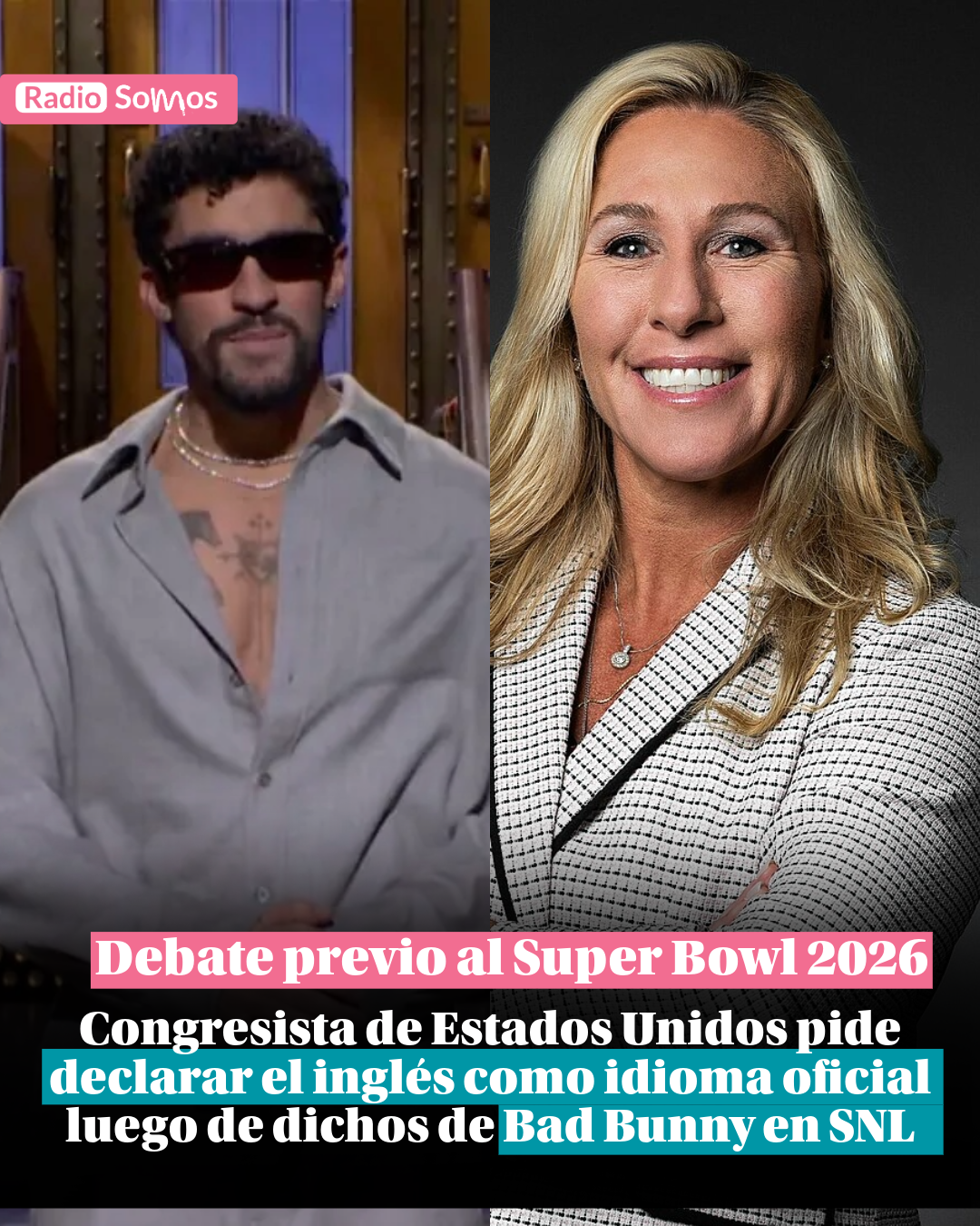 Congresista de Estados Unidos pide declarar el inglés como idioma oficial luego de dichos de Bad Bunny en SNL