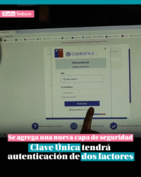 Clave Única tendrá autenticación de dos factores