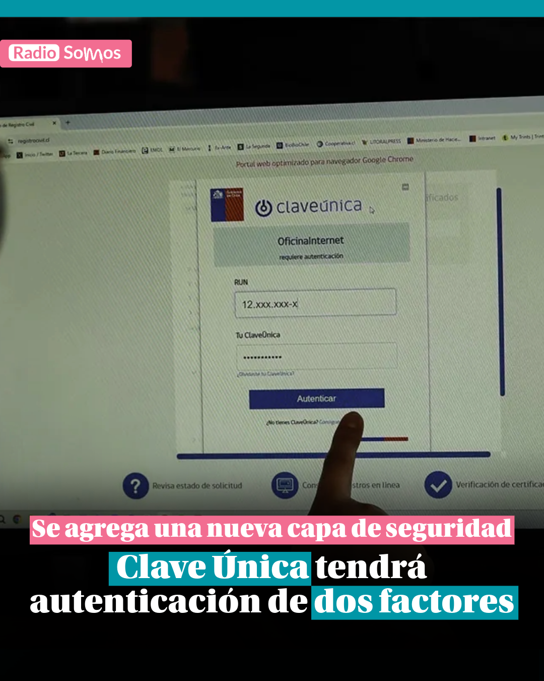 Clave Única tendrá autenticación de dos factores