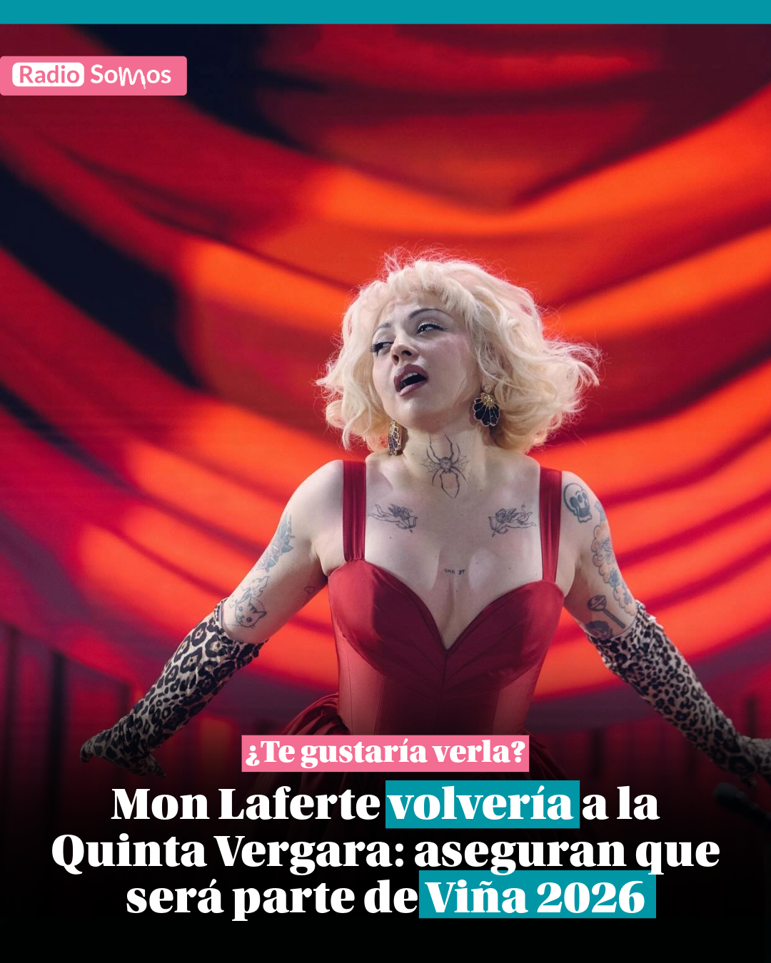Mon Laferte volvería a la Quinta Vergara: aseguran que será parte de Viña 2026