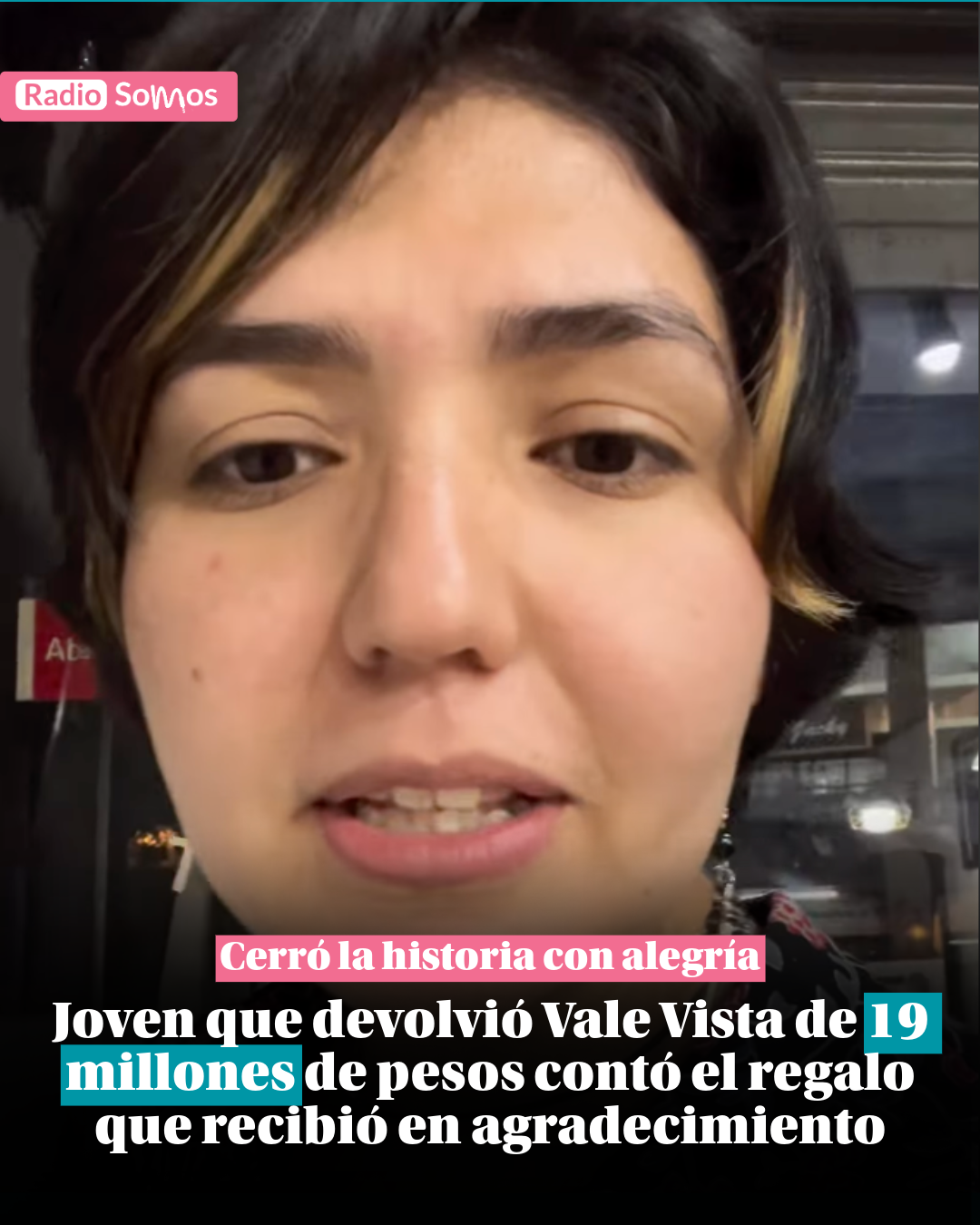 Joven que devolvió Vale Vista de 19 millones de pesos contó el regalo que recibió en agradecimiento