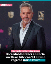 Ricardo Montaner anuncia vuelta a Chile con «El último regreso World Tour»