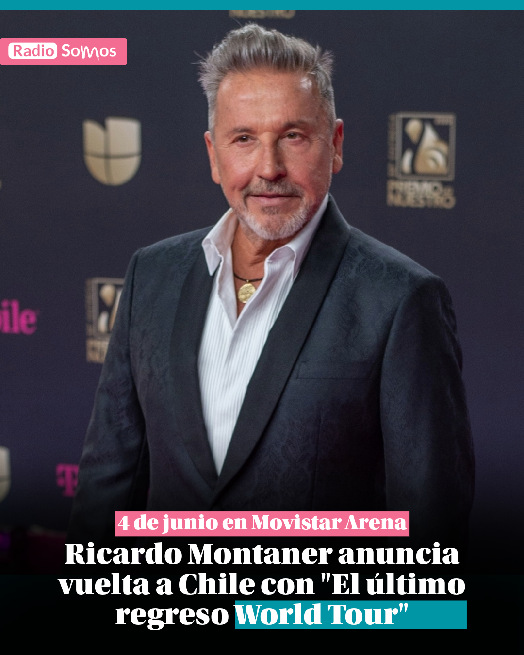 Ricardo Montaner anuncia vuelta a Chile con «El último regreso World Tour»