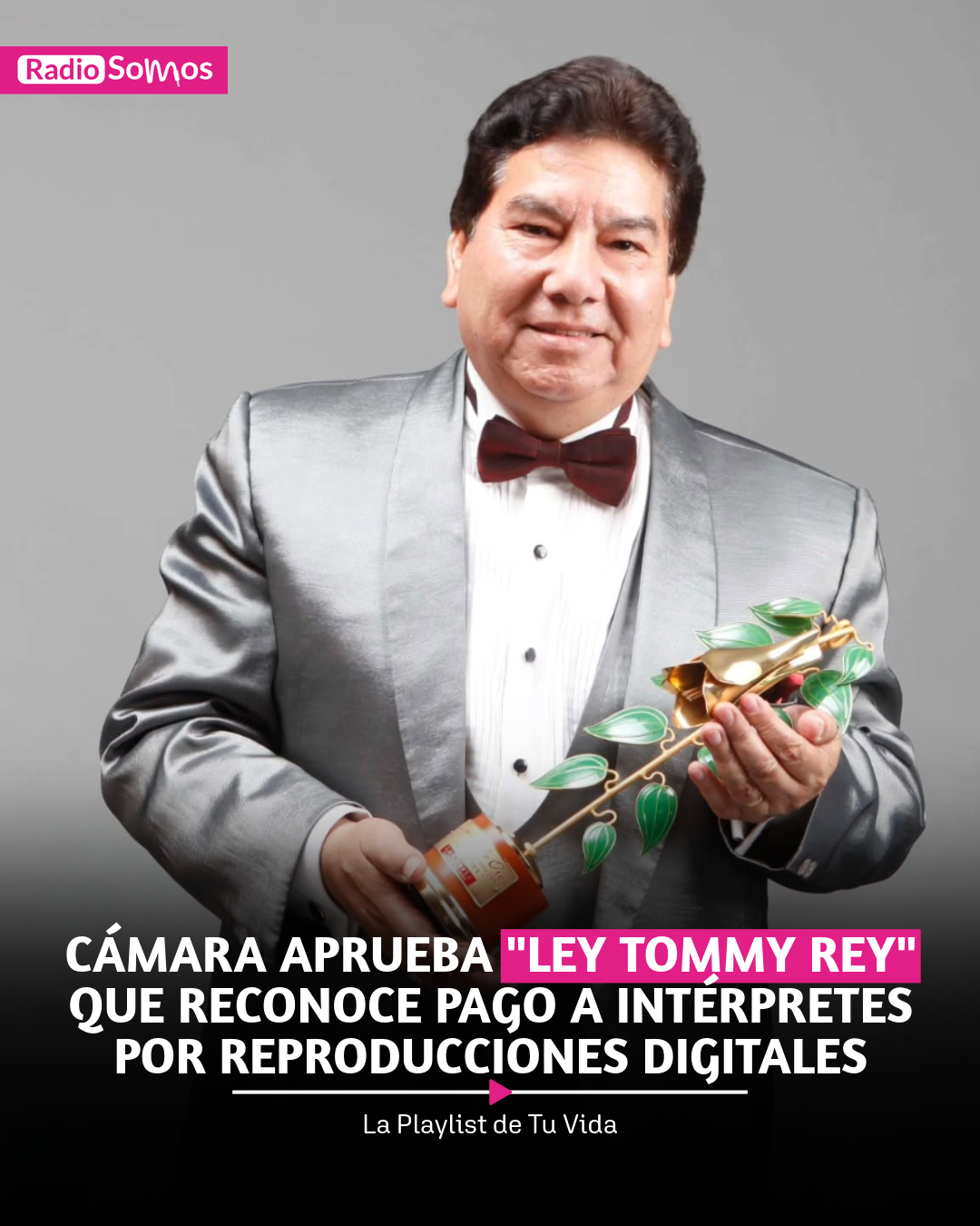 Cámara aprueba la “Ley Tommy Rey”, que reconoce pago a intérpretes por reproducciones digitales